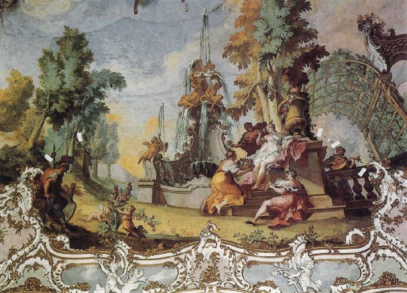 ZIMMERMANN  Johann Baptist The Nymph as Symbol of Nymphenburg oil painting image